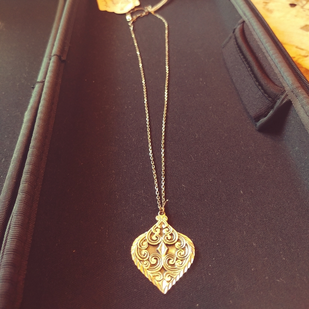 Sterling Silver Adjustable Necklace with Charm